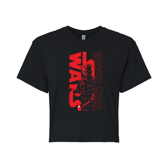 Star Wars - Darth Maul Logo - Juniors Cropped Graphic T-Shirt