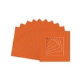 thumbnail image 1 of Dark Orange Acid Free 20x20 Picture Frame Mats with White Core Bevel Cut for 10x10 Pictures - Fits, 1 of 3