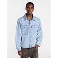 thumbnail image 2 of No Boundaries Denim Shacket with Long Sleeves, 100% Cotton 14 oz Denim, Men's XS-4XLT, 2 of 6