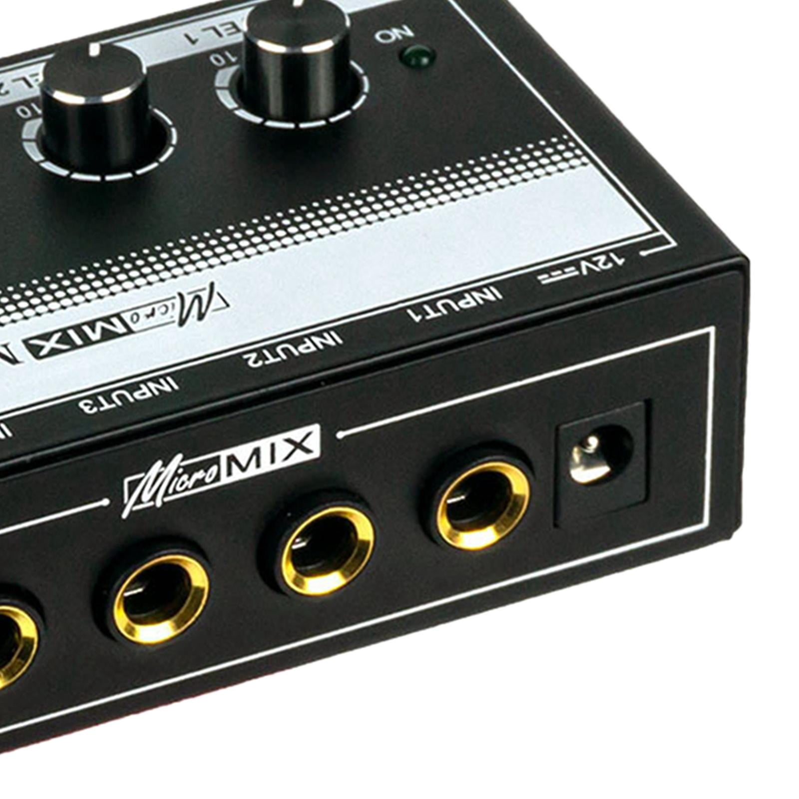 LeeQinersw Sound Mixer Volume Control Audio Sound Mixer for Microphone Keyboards Bass