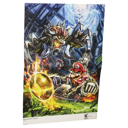 Nintendo Power Mario Strikers Charged & Metroid Prime 3 Corruption Wii Double Sided Poster