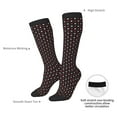 thumbnail image 4 of Yiaed Red and white polka dots Print Great elasticity Adult Stockings Sports socks for Men and Women, 4 of 6