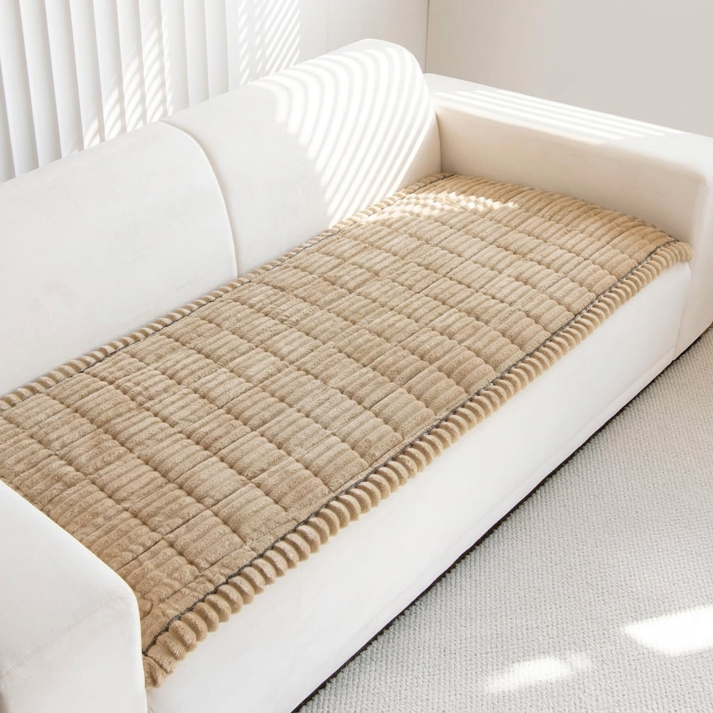 Brown 27.6 x 70.9 Pet Sofa & Chair Protector Washable Non-Slip Furniture Cover