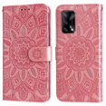 thumbnail image 3 of Funda tipo cartera GANGXUN para OPPO A74 4G , diseño girasol, cuero PU, soporte, cierre magnético, tarjetero, 3 of 5