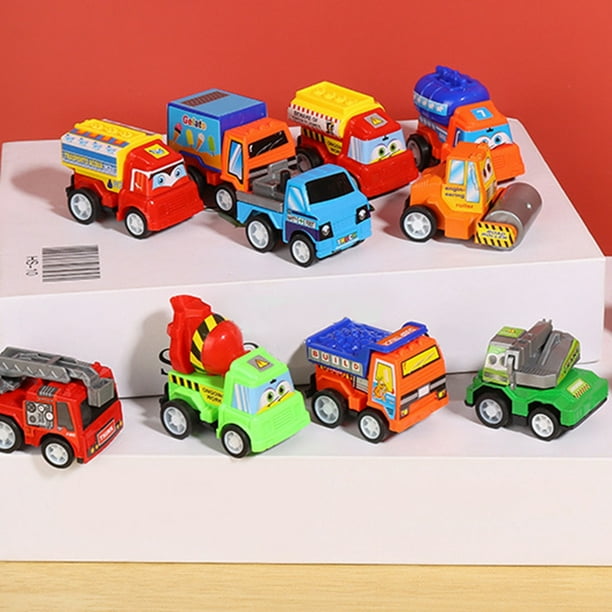 Pull Back Car Set Mini Plastic Interactive Car Toys Vehicle Toys