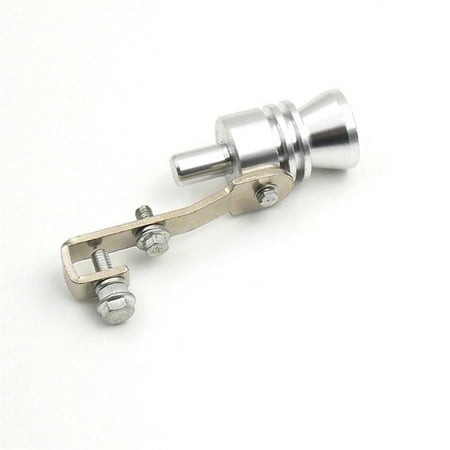 Turbo Sound Whistle Exhaust Pipe Tailpipe Blow-off Valve Aluminum Silver 11.5?3.5cm