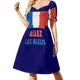 thumbnail image 2 of Vestido sin mangas de la selección francesa de fútbol Allez Les Bleus, vestidos de verano para mujer, ropa de mujer coreana, vestido elegante., 2 of 7