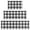 Black and White Checkered Pattern, variant on Yellow and White Checkered Pattern Kitchen Rugs Set Of 3, Non Slip Washable Kitchen Runner Rugs, Decorative Floor Mats for Sink Laundry and Home Use, 17"x30" + 17"x47" + 17"x59"