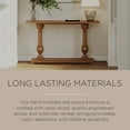 thumbnail image 2 of Maven Lane Arthur Traditional Wooden Console Table in Antiqued Natural Finish, 2 of 6