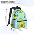 thumbnail image 2 of Easygdp Cartoon Avocado Mochila Casual para Portátil, Mochila para Escuela, Viajes, Negocios, 2 of 6