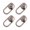 White, variant on 4Pcs Earring Support Backs for Droopy Ears Metal Heavy Earrings Backings