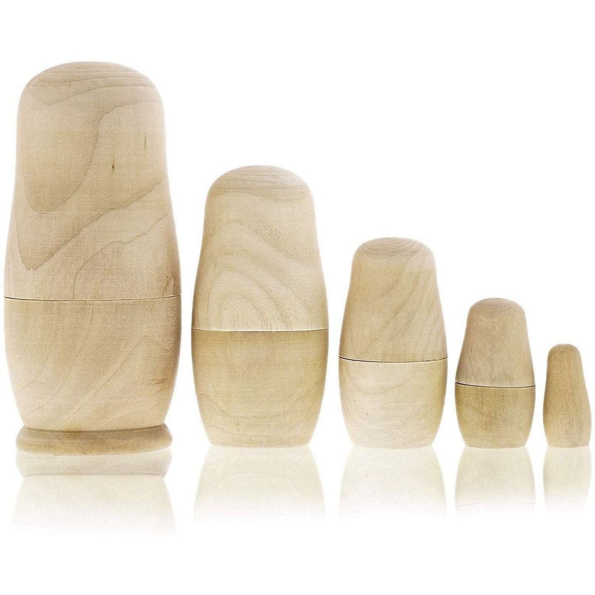 Live It Up Wooden 5 Piece Set Party Supplies Puppy Dog Nesting Dolls 