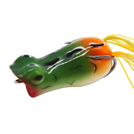 LIVEST 5cm12g Fishing Lure Bait Double Hooks Far Throwing Long Service Life Frog Lure Soft Tube Bait for Fishing Enthusiast