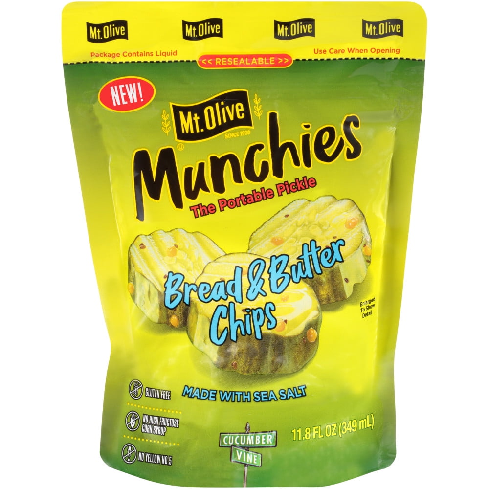Mt. Olive Munchies Bread & Butter Chips 11.8 oz