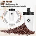 thumbnail image 3 of Taza de café portátil con asa ajustable, botella de agua aislada de acero inoxidable que mantiene las bebidas frías y calientes para la vida diaria y los viajes, 3 of 5
