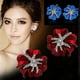 thumbnail image 2 of Pendientes elegantes de Farfi con diseño de estrella de mar y flores con diamantes de imitación para mujer, regalo de moda, color azul, 2 of 5