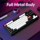 thumbnail image 4 of Teclado mecánico inalámbrico personalizado Keychron Q3 HE, 2,4 GHz/Bluetooth/con cable, QMK, disparador rápido, 80 % TKL, interruptores magnéticos Gateron RGB programables e intercambiables en calient, 4 of 9
