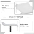 thumbnail image 5 of VECELO Set of 2 Bar Stools, Modern Swivel Adjustable Height Counter Barstools with Footrest for Kitchen/Bar/Dining Room/Living Room/Party, White, 5 of 10