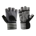 thumbnail image 1 of Guantes de entrenamiento con protector de manos, antideslizantes, ligeros y cómodos para entrenamiento deportivo. gris, 1 of 8