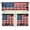 American Flag-a, variant on Colorful Hippie Kitchen Curtains and Valances Set of 3, Fashion Rod Pocket Tier Curtains Window Treatment Tiers for Farmhouse Bedroom Bathroom Living Room Small Kitchen Curtain