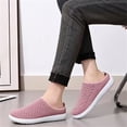 thumbnail image 5 of Domuza Women’s Comfortable Breathable Mesh Slip-On Sneakers, Lightweight Flexible Shoes with Non-Slip Sole for Summer, Errands, and Everyday Casual Wear Pink 5.5（EU-36）, 5 of 6