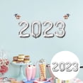 thumbnail image 1 of IFANLANDOR Silver 40 Inch Number Balloon 1 Set New Year Party Decor Friends, 1 of 7