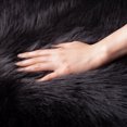 thumbnail image 2 of Ashler HOME DECO Soft Faux Sheepskin Fur Rug Black Fluffy Area Rug Shag Rug Carpets for Bedroom Living Room, 2 x 3 Feet, 2 of 4