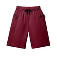 thumbnail image 6 of Bermuda Shorts for Men Summer Casual Lightweight Elastic Waist Straight Leg Loose Athletic Shorts with Zipper Pockets, 6 of 6