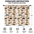 thumbnail image 2 of Blackout Kids Curtains,Beige Realistic Dinosaurs Pattern Childrens Insulated Curtains Set Of 2,Bedroom Essentials,Toddler Room Decor 52"x84", 2 of 5