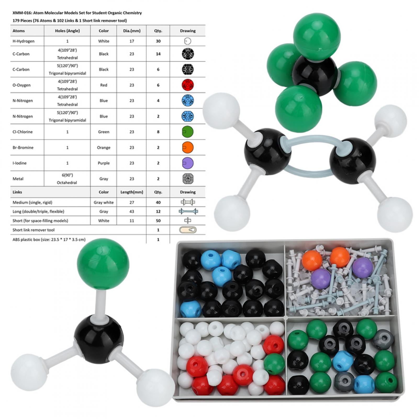 267pcs atom model organic chemistry molecular model kit for high school teachers 