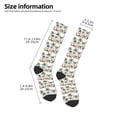 thumbnail image 5 of Fotbe Flamingo Palm Trees print Women's Men's Novelty Crew Socks Cotton Socks Knee High Socks for Walking,Running,Nurses,Pregnancy, 5 of 9