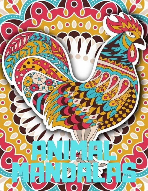 Download Animal Mandalas : An Adult Coloring Book with Majestic ...