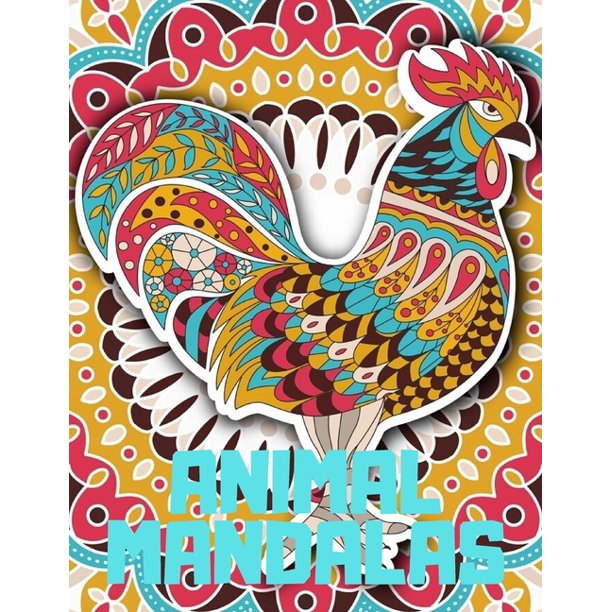 Download Animal Mandalas : An Adult Coloring Book with Majestic ...