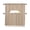 Beige, variant on Beige Tan Kitchen Curtains Set for Windows 3 Piece Cafe Curtains 36 Inch Length Swag Curtains Valances and Tier Set Farmhouse Striped Modern Artwork Drapes for Bedroom Bathroom Living Room