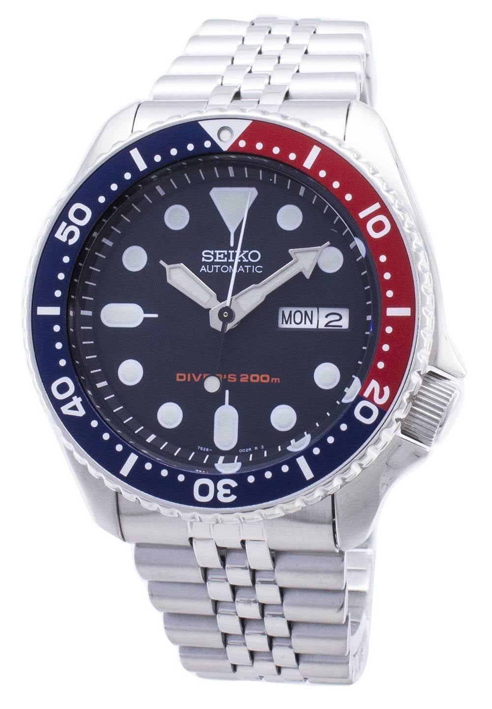 Føde Glat Selvforkælelse Seiko Men's Automatic Diver's 200M Jubilee Bracelet SKX009K2 Watch -  Walmart.com