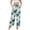 Yellow Blue, variant on Baywell Women’s Floral Print Palazzo Pants, Elastic Waist with Tie Trousers Casual Loose Wide Leg Pants with Pockets S-XXL
