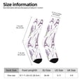 thumbnail image 5 of Yiaed Lavender Flowers Print Great elasticity Crew Socks Sports socks for Men and Women, 5 of 5