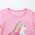 thumbnail image 5 of WIBACKER 2-7T Kids Baby Girls Summer Outfit 100% Cotton Short Sleeve Top and Shorts Clothing Set - Unicorn, 5 of 6