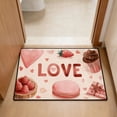 thumbnail image 4 of AYktou Valentine's Day Welcome Door Mats, 23.6×15.8 Inch Non-Slip Bathroom Rugs Decorations Indoor Outdoor Entrance Mats Front Door Carpet Washable Floor Rugs Wedding Anniversary Home Decor Rugs, 4 of 7