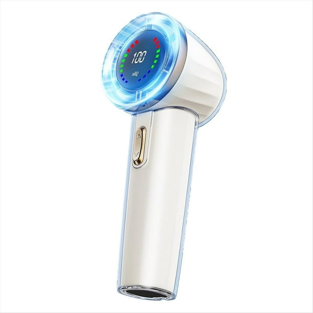 Ventilador Portátil de Mano, Mini Ventilador Turbo Ajustable de Velocidad (1-100), Ventilador Portátil Recargable con Pantalla Digital,A