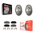 thumbnail image 1 of Transit Auto Rear Coated Disc Brake Rotors and Semi-Metallic Pads Kit for Car 2016-2022 Honda HR-V KGS-101683, 1 of 11