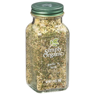 Simply Organic Garlic & Herb Seasoning 3.1 oz (Pack of 6)