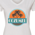 thumbnail image 4 of Inktastic Cozumel Mexico Vacation Cruise Women's V-Neck T-Shirt, 4 of 5