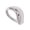8, variant on Sturdy Stainless Steel Waved Rings Elegant Stainless Steel Rings Accessory With Smooth Waved Detail For Unisex