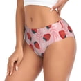 thumbnail image 2 of Balery Strawberries Ropa Interior de Algodón para Mujer con Dibujo – Braguitas Cómodas y Elásticas, Estilo Clásico-Small, 2 of 6
