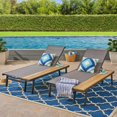 thumbnail image 2 of Christopher Knight Home Waterloo Outdoor Chaise Lounge with Side Table (Set of 2) by, 2 of 5