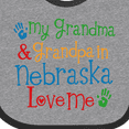 thumbnail image 4 of Inktastic Nebraska Grandma Loves Me Boys or Girls Baby Bib, 4 of 4