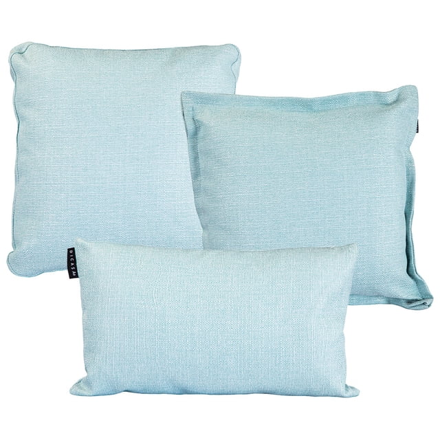 Set de 3 Cojines (1 Cuadrado + 1 Cuadrado Grande y 1 Rectangular) Tred Turquesa