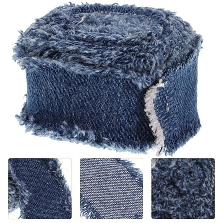 Amosfun 1 Roll of Dark Blue Decorative Ribbon Rolls for Graduation Supplies