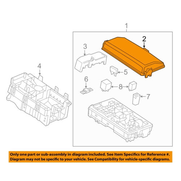 Chevrolet GM OEM 15-18 Impala 2.5L-L4 Fuse Relay-Cover 22950967